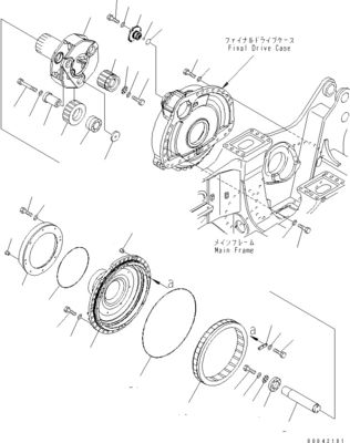 17M-27-00310 17M-27-00321 Für Komatsu Bulldozer D275AX-5EO Reisebündel Endantrieb Reisemotor Original Aftermarket
