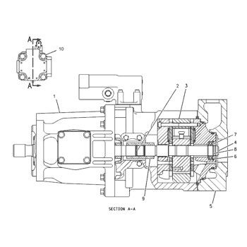 1200140 CA1200140 120-0140 Für CAT 928G 928H 928HZ IT28G Radlader Hydraulische Hauptpumpe Kolbenpumpe Pumpe ASSY PUMPE GP-PISTON Nachverkäufe Hochwertige Original