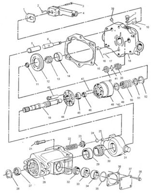 6E5965 CA6E5965 6E-5965 0R7670 Für CAT D4H XL D5M TRACK-TYPE TRACTOR Hydraulische Hauptpumpe Kolbenpumpe ASSY PUMPE GP-PISTON Nachvermarktung Hochwertiges Original