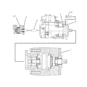 1609880 CA1609880 160-9880 Für CAT 966G 972G RADENLOADER Hydraulische Hauptpumpe Kolbenpumpe Pumpe ASSY PUMPE GP-PISTON Nachverkäufe Hochwertige Original
