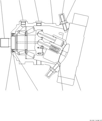 419-18-31201 419-18-41200 419-18-41201 Für Komatsu WA320-5 WA320-5L WA320PT-5L RADENLOADER Hydraulischer Reisemotor HST Motor Nachmarkt Hochwertiges Original