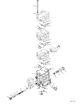 723-66-21100 723-65-21700 723-65-21800 Für Komatsu D155AX-6 BULLDOZER Hydraulische Hauptsteuerventile Baumaschinen Teile Nachrüstwaren Hochwertige Original