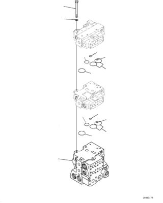 Original Hydraulisches Hauptsteuerventil 723-65-21300 723-64-23400 723-65-22300 Für Komatsu D275A-5 D275AX-5 Bulldozer