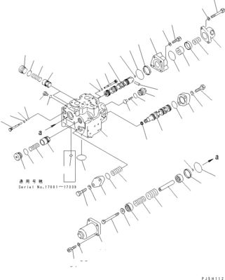 Original hydraulisches Hauptsteuerventil für Komatsu D375A-3A D375A-3D D375A-3 BULLDOZER Baumaschinen Teile