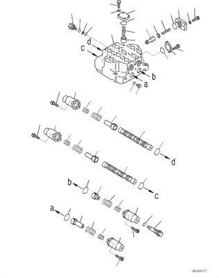709-12-11809 7091211809 Für Komatsu WA800-3E0 WD900-3 WA900-3 RADENDOZER Hydraulische Hauptsteuerventile Baumaschinenteile Nachrüstungshandel Hochwertige Original