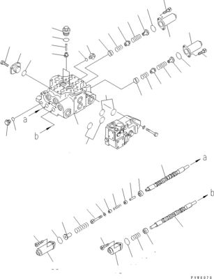 700-92-39000 7009239000 700-82-84001 709-93-12700 Für Komatsu WA320-6 WA320-5L RADENLOADER Hydraulische Hauptsteuerventile Baumaschinenteile Nachrüstwaren Hochwertiges Original