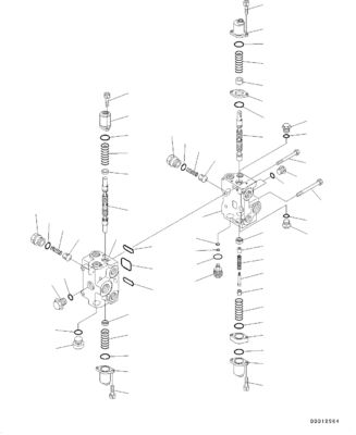 700-82-84001 700-92-35000 Für Komatsu WA300-3A WA320-5 WA380-5 RADENLADER Hydraulische Hauptsteuerventile Baumaschinenteile Nachrüstwaren Hochwertige Original