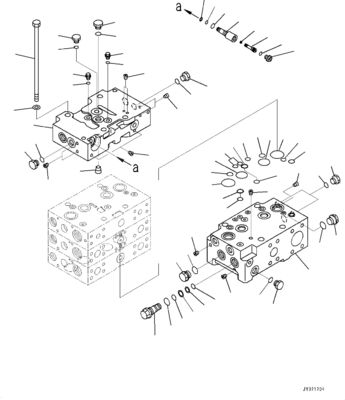 723-44-13801 723-46-00931 Für Komatsu WA470-8 480-8 470-8EO RADENLOADER Hydraulische Hauptsteuerventile Baumaschinen Teile Nachrüstungshandel Hochwertige Original