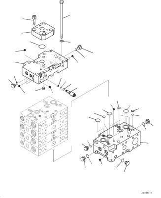 723-42-13700 723-44-13700 723-46-00931 Für Komatsu WA500-7 RADENLADER Hydraulische Hauptsteuerventile Baumaschinenteile Nachrüstwaren Hochwertiges Original