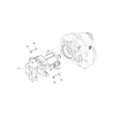 4651466 FÜR HITACHI ZX170W-3 ZX190W-3 TRAVEL MOTOR TRAVEL ASSEMBLY FINAL DRIVE DRIVE GP-FINAL -Mit Motor nach dem Verkauf