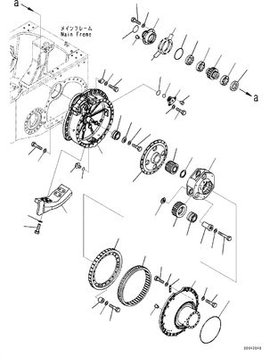 17A-27-00031 17A-27-00030 17A-27-00041 17A-27-00040 Final Drive für Komatsu D155AX-3 D155AX-5 D155A-3 D155A-5 Bulldozer Finale Fahrthydraulik-Teile Aftermarket High-Quality-Original-Ursprung